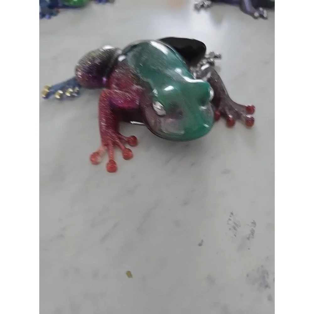 Handmade Resin Frog Home Decor Figure Gift Decoration‎ Paperweight  715